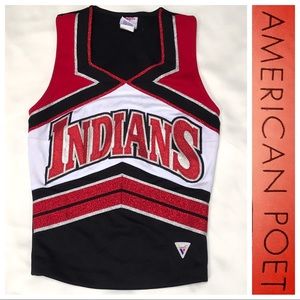 Vintage “Indians” CHEERLEADER Uniform TOP